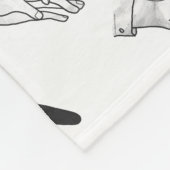 Couverture Polaire Canard Silhouette main (Coin)