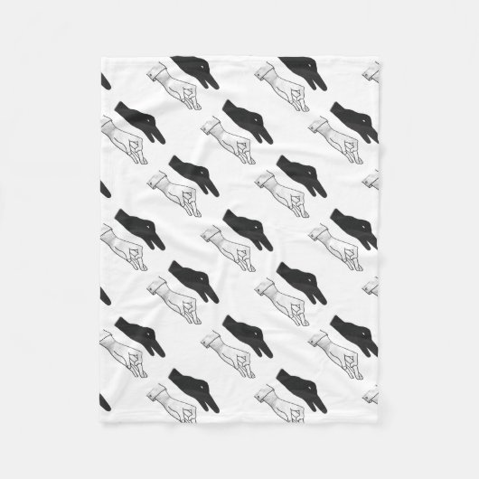 Couverture Polaire Canard Silhouette main (Devant)