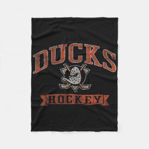 Couverture Polaire Canards d'Anaheim Vintage Hockey Noir Nhl Officiel