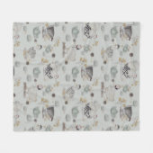 Couverture Polaire Canards de Haute Couture et poulets bébé (Devant (Horizontal))