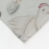 Couverture Polaire Canards de Haute Couture et poulets bébé (Coin)