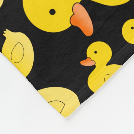 Couverture Polaire Canards en caoutchouc noirs mignons (Coin)