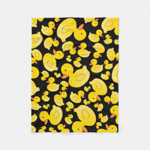 Couverture Polaire Canards en caoutchouc noirs mignons