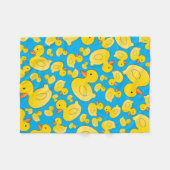 Couverture Polaire Canards mignons en caoutchouc de bleu de ciel (Devant (Horizontal))