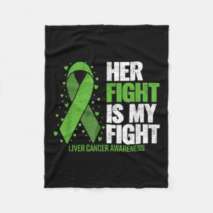 Couverture Polaire Cancer du foie Sa lutte est mon combat Cancer du f
