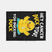 Couverture Polaire Cancer du poumon Guerrier Conception de canard ens (Devant (Horizontal))