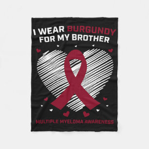 Couverture Polaire Cancer du sang Bourgogne Frère Myélome multiple Aw
