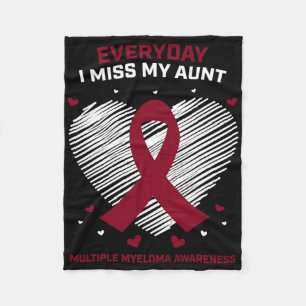 Couverture Polaire Cancer du sang en mémoire de ma tante Myélome mult