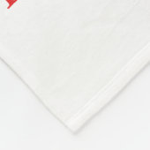 Couverture Polaire Cancer du Sang Rouge Sensibilisation Ruban Couvert (Coin)