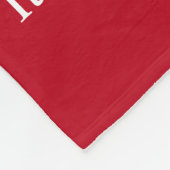 Couverture Polaire Cancer du sang Ruban de sensibilisation rouge Couv (Coin)