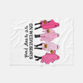 Couverture Polaire Cancer Du Sein Mercredi Nous Portons Rose (Devant (Horizontal))