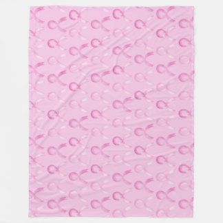 Couverture Polaire Cancer du sein Ruban rose Horizontal #cancer du se