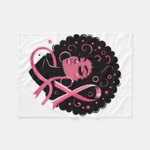 Couverture Polaire Cancer du sein Soutien des femmes afro-américaines (Devant (Horizontal))