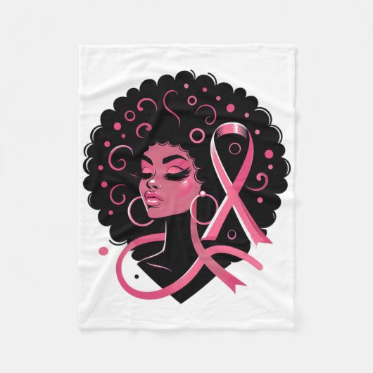 Couverture Polaire Cancer du sein Soutien des femmes afro-américaines (Devant)