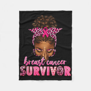Couverture Polaire Cancer du sein Survivante Black Women Afro African