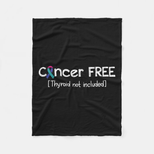 Couverture Polaire Cancer Sans Thyroïde Cancer Support Ruban (Devant)