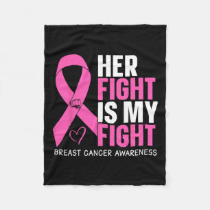 Couverture Polaire Cancer Son Combat Est Mon Combat Sensibilisation A