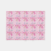 Couverture Polaire Cancers du sein Ribbons de sensibilisation Couvert (Devant (Horizontal))
