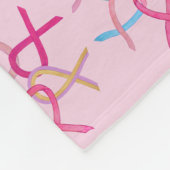 Couverture Polaire Cancers du sein Ribbons de sensibilisation Couvert (Coin)
