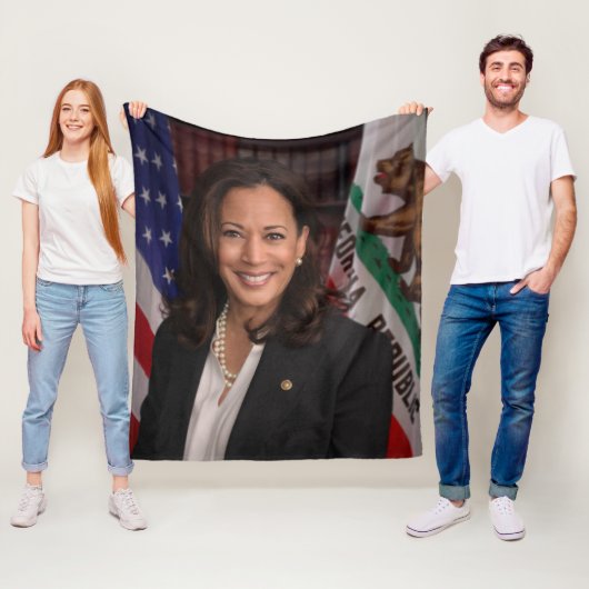 Couverture Polaire Candidat Kamala Harris à la présidence US 2024 (En situation)