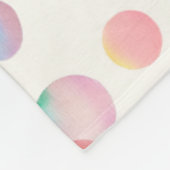 Couverture Polaire Candy Bubbles Cosy Fleece Blanche (Coin)