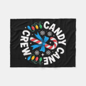 Couverture Polaire Candy Cane Crew Funny Christmas Candy Lover X-mas  (Devant (Horizontal))