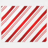 Couverture Polaire Candy Cane Striped (Devant (Horizontal))