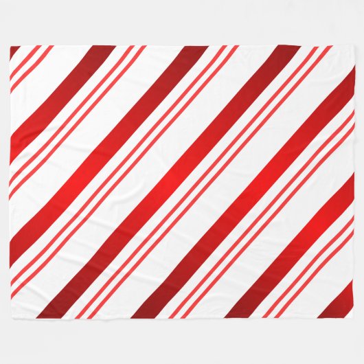 Couverture Polaire Candy Cane Striped (Devant (Horizontal))