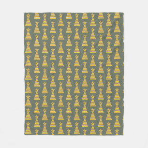 Couverture Polaire Candy Corn Christmas Tree Automne Carte de voeux T