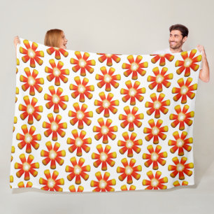 Couverture Polaire Candy Corn Motif