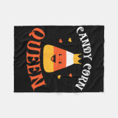 Couverture Polaire Candy Corn Queen Halloween Party Cute Costume Funn (Devant (Horizontal))