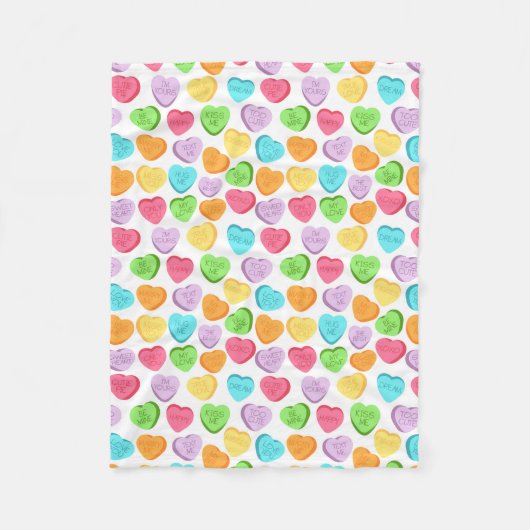 Couverture Polaire Candy Hearts (Devant)