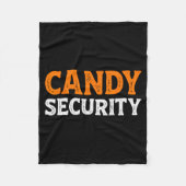 Couverture Polaire Candy Security Funny Easy Lazy Halloween Dad Mom P (Devant)