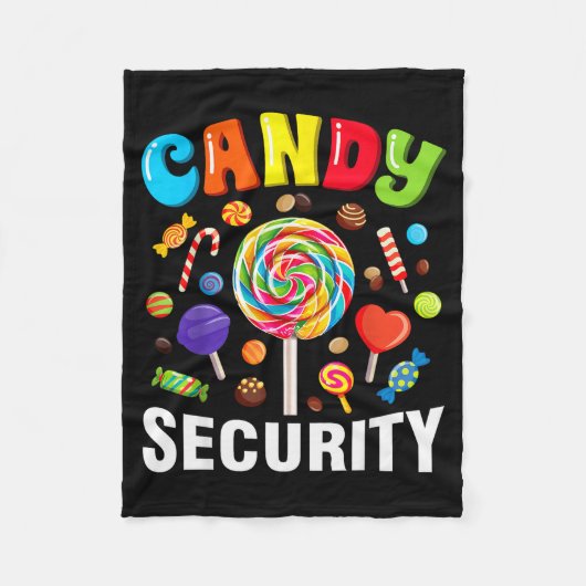 Couverture Polaire Candy Security Funny Halloween Costume  (Devant)