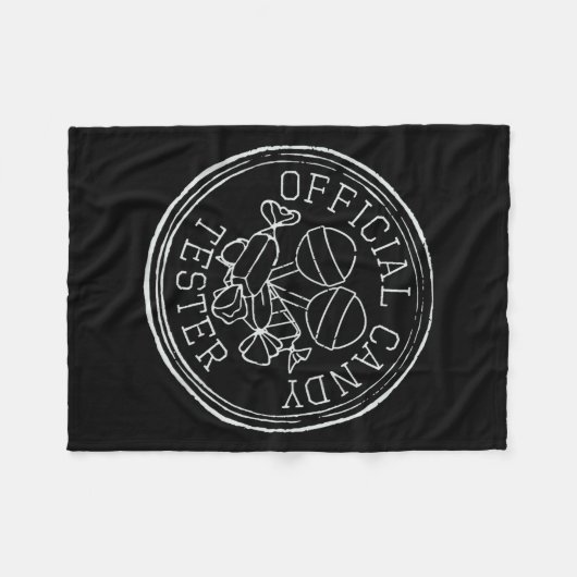 Couverture Polaire Candy Tester, Retro Candy Lovers  (Devant (Horizontal))