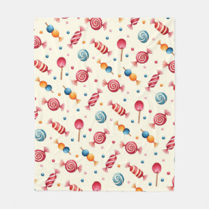 Couverture Polaire Candy Wonderland