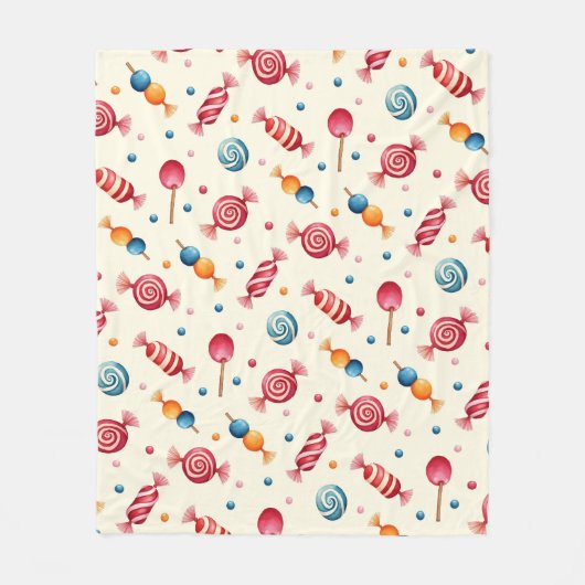 Couverture Polaire Candy Wonderland (Devant)