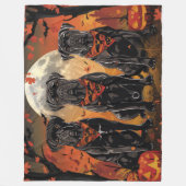 Couverture Polaire Cane Corso Halloween Effrayant (Devant)