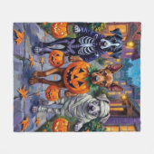 Couverture Polaire Cane Corso Trick-or-Treating en costumes d'Hallowe (Devant (Horizontal))