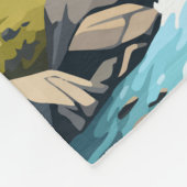 Couverture Polaire Canmore Canada Travel Art Vintage (Coin)