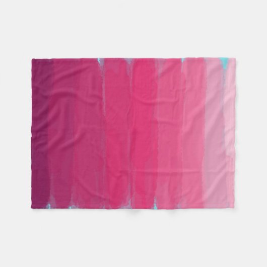 Couverture Polaire Canne à lèvres : Tons de rose Abstrait (Devant (Horizontal))