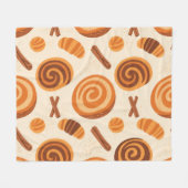 Couverture Polaire Cannelle tourbillonne saison confortable - automne (Devant (Horizontal))