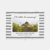 Couverture Polaire Canoë-kayak sur mesure Photo Gris et Blanc (Devant (Horizontal))