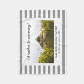 Couverture Polaire Canoë-kayak sur mesure Photo Gris et Blanc (Devant)