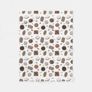 Couverture Polaire Canoës au chocolat
