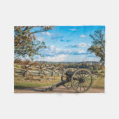 Couverture Polaire Canons at Gettysburg (Devant (Horizontal))