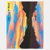 Couverture Polaire Canot Sur Sunset Lake Jeter Blanket (Devant)