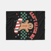 Couverture Polaire Can't Catch Me Groovy Christmas Gingerbread Man Bo (Devant (Horizontal))