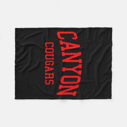 Couverture Polaire Canyon High School Hs New Braunfels Tx Retro (Devant (Horizontal))