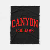 Couverture Polaire Canyon High School Hs New Braunfels Tx Retro (Devant)